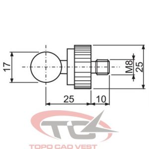 Bila pentru reper M8 - Topo Cad Vest