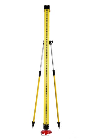 Bipod telescopic cu butoane pentru mira invar - imagine 4