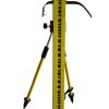 Bipod telescopic cu butoane pentru mira invar