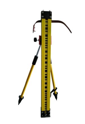 Bipod telescopic cu butoane pentru mira invar